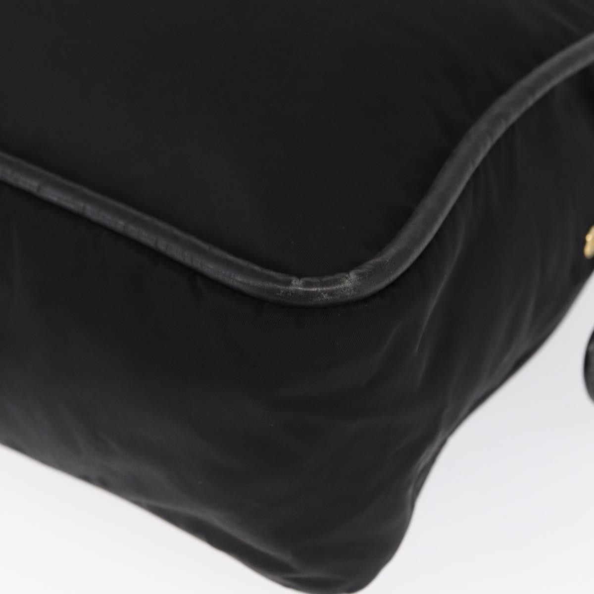 Celine Vintage Shoulder Bag Nylon, BLACK, NYLON, Shoulder bag