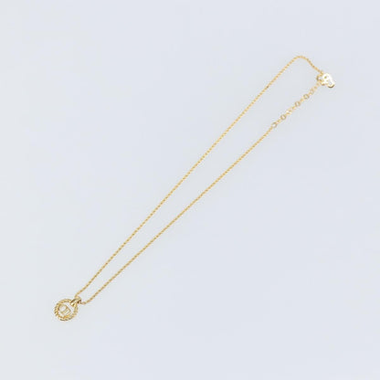 Christian Dior CD Pendant Necklace Metal, GOLD, METAL, Necklace