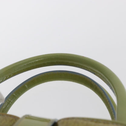 Christian Dior Vintage Saddle Bowler Bag Patent leather, GREEN, PATENT_LEATHER, Handbag