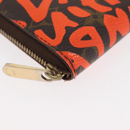 Louis Vuitton Porte-Monnaie Zippy Wallet monogramme empreinte, Orange, Canvas, Wallet