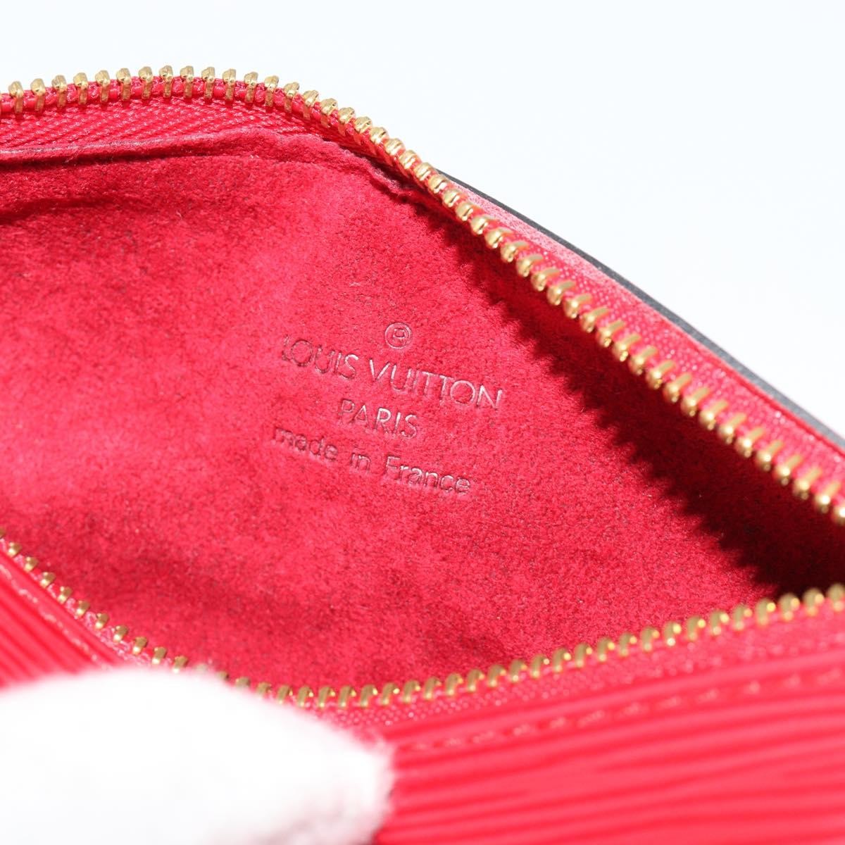 Louis Vuitton Soufflot Pochette Epi Leather, Red, Leather, Clutch