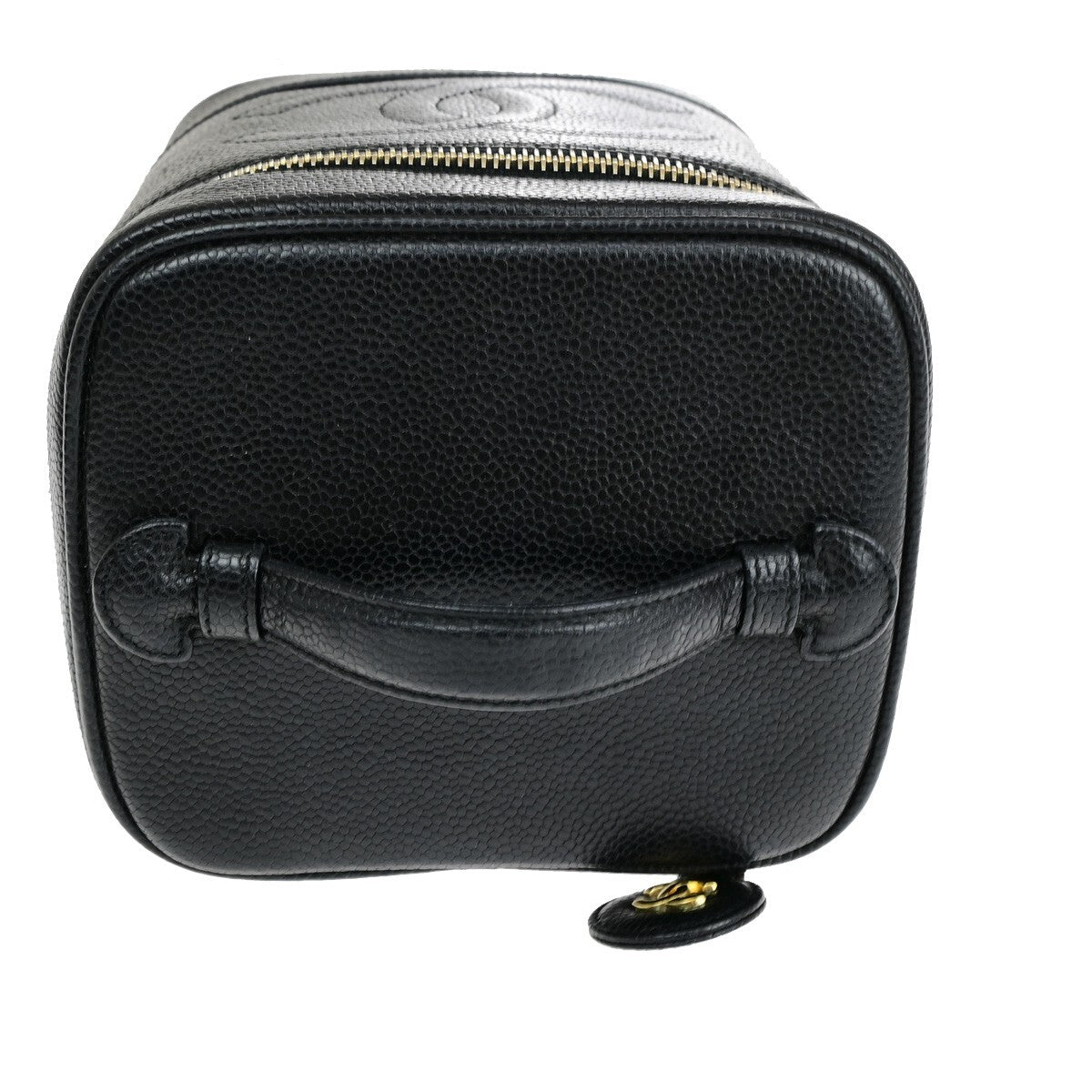 Chanel Vintage Timeless Vanity Case Caviar, BLACK, CALFSKIN, Handbag