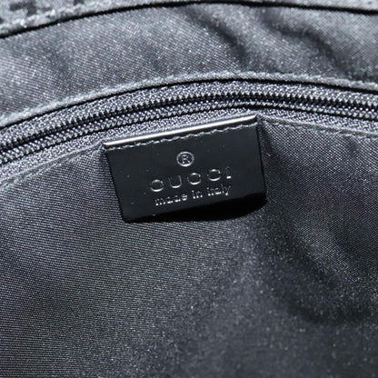 Gucci Vintage Bamboo Handle Tote GG Nylon, Black, Nylon, Tote Bag