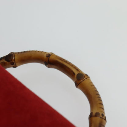 Gucci Bamboo Tassel Backpack Suede, RED, SUEDE, Backpack