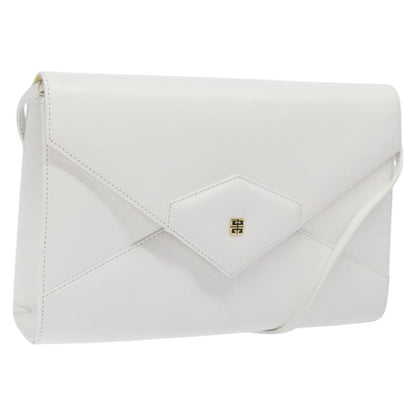 Givenchy Vintage 4G shoulder bag Leather, WHITE, LEATHER, Shoulder bag