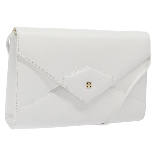 Givenchy Vintage 4G shoulder bag Leather, WHITE, LEATHER, Shoulder bag