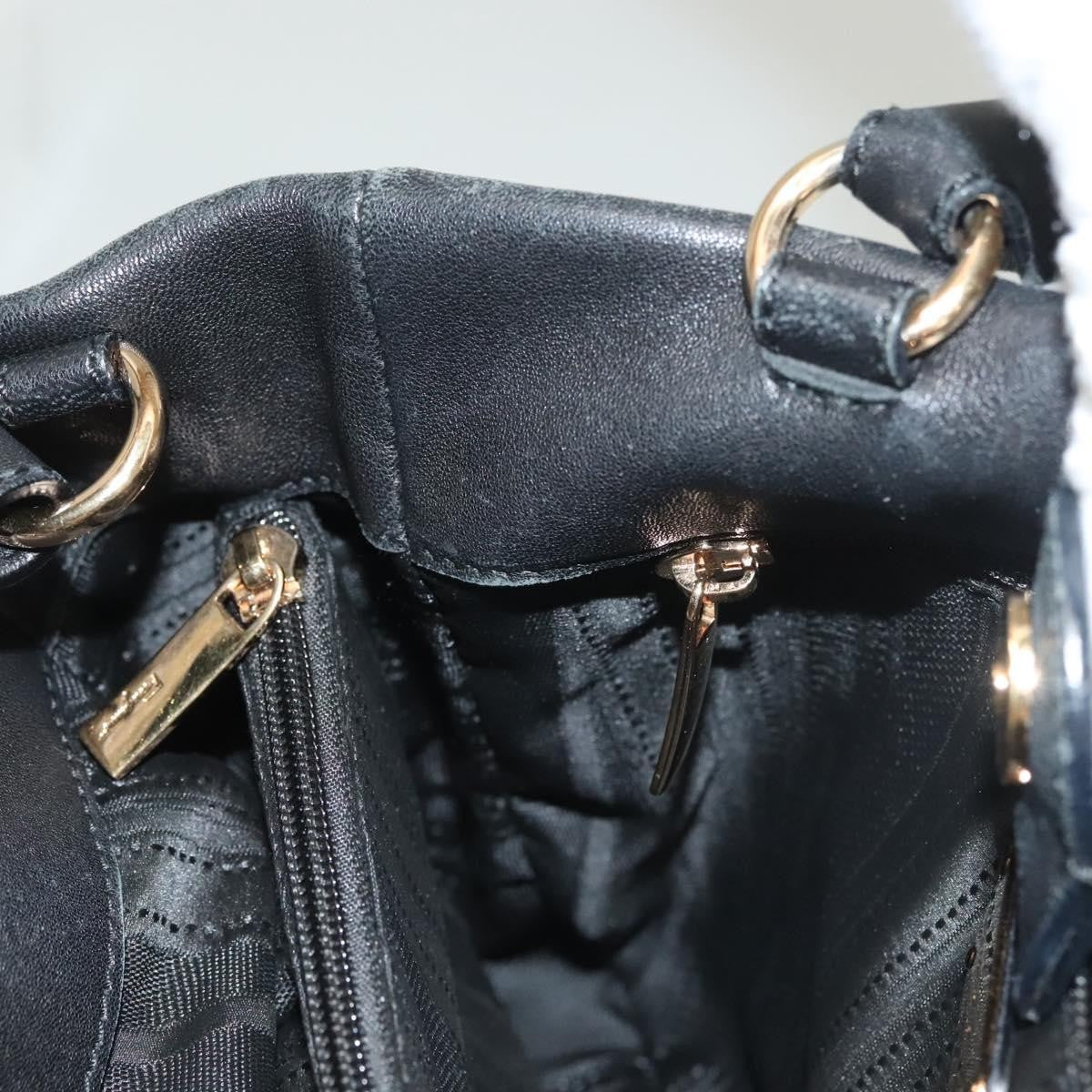 Salvatore Ferragamo Vala Handbag Leather, BLACK, LEATHER, Handbag