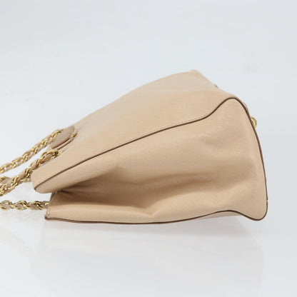 Salvatore Ferragamo Vala Shoulder Bag Leather, BEIGE, LEATHER, Shoulder bag