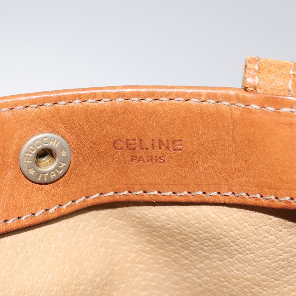 Celine Vintage Macadam Tote bag Canvas and Leather, BROWN, CANVAS, Tote bag