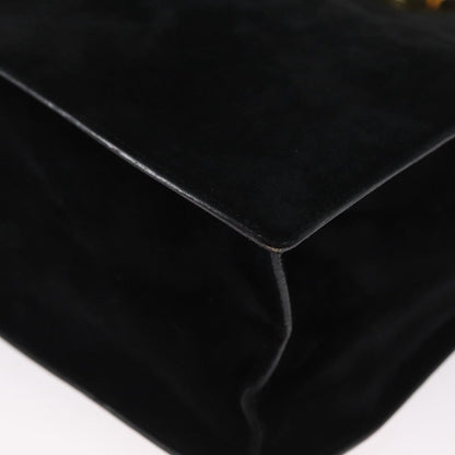 Prada Vintage Handbag Suede, BLACK, SUEDE, Handbag