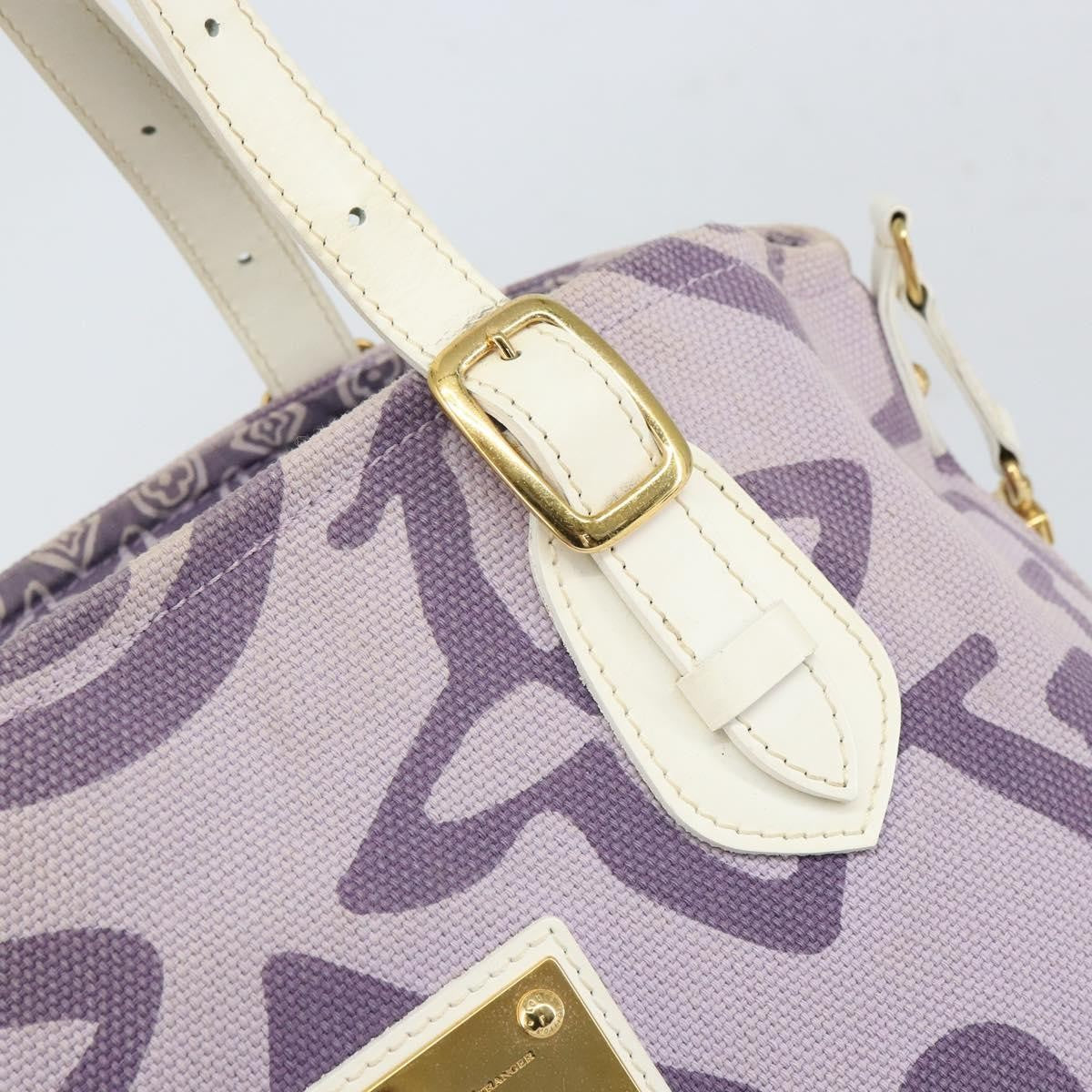 Louis Vuitton Tahitienne Cabas Canvas, PURPLE, CANVAS, Tote bag