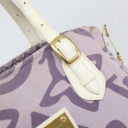 Louis Vuitton Tahitienne Cabas Canvas, PURPLE, CANVAS, Tote bag