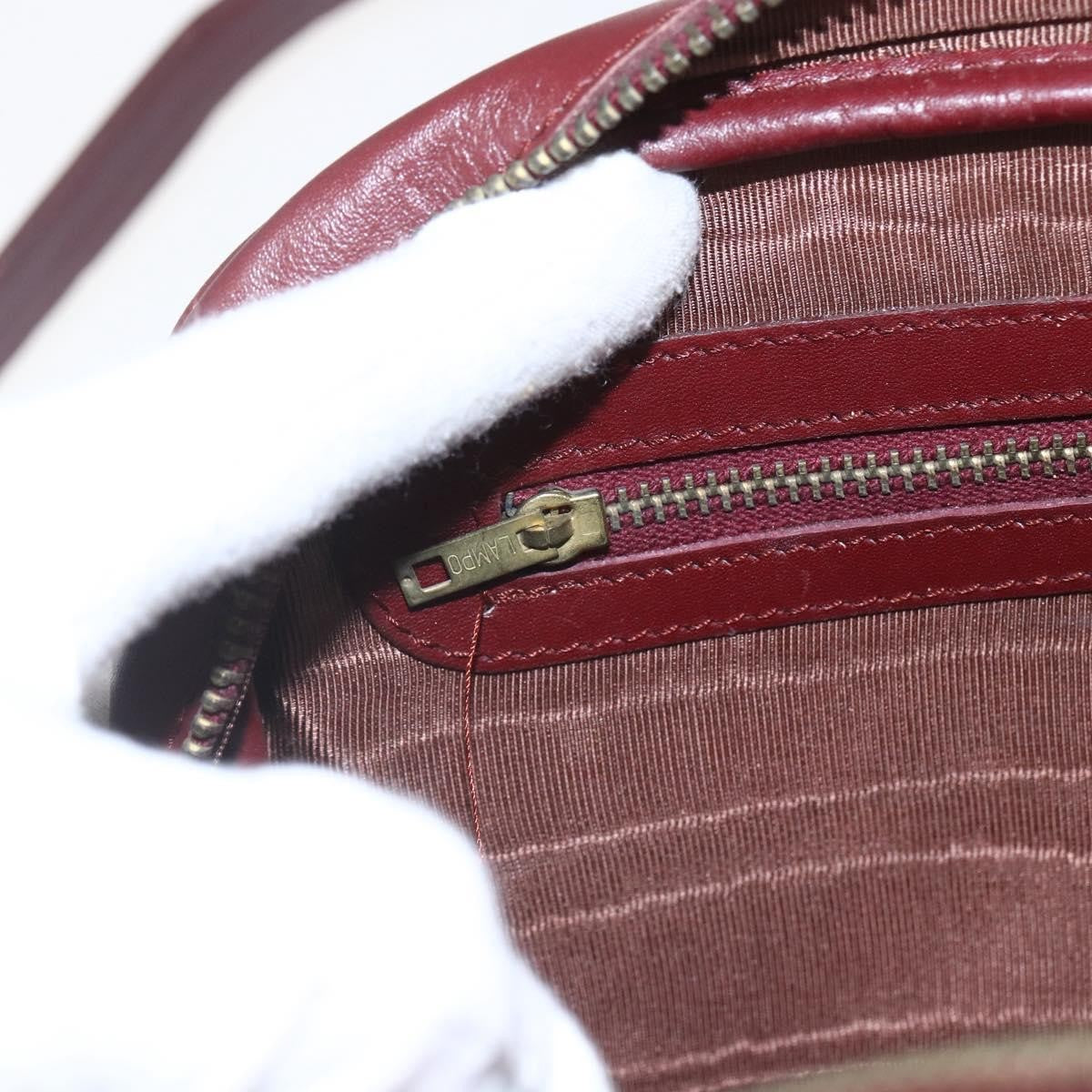 cartier Must de Cartier Shoulder Bag Leather, BURGUNDY, LEATHER, Shoulder bag
