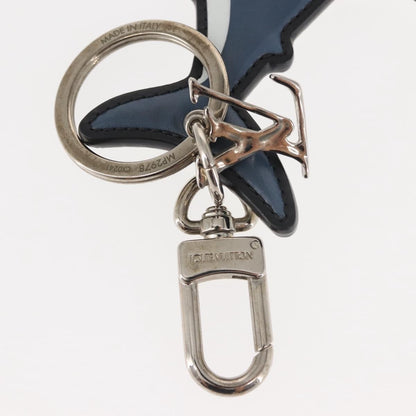 Louis Vuitton Animal Family Bag Charm and Key Holder Metal with Leather, BLUE, LEATHER, Charms and Keychains
