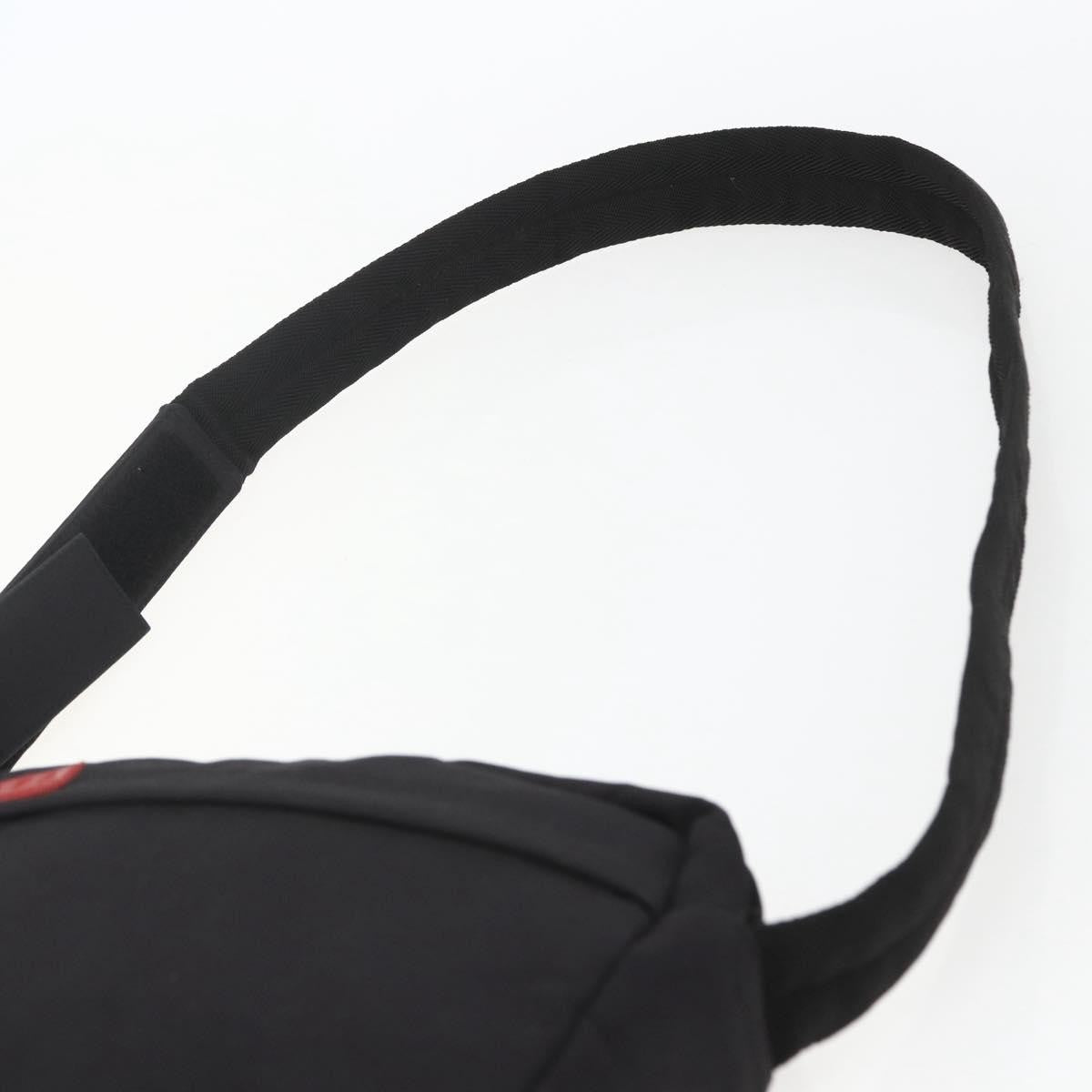 Prada Sport Zip Shoulder Bag Nylon, BLACK, NYLON, Shoulder bag