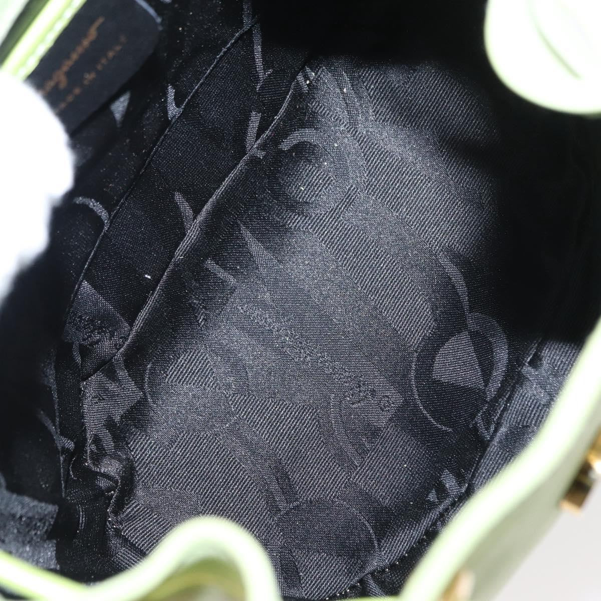 Salvatore Ferragamo Gancini Backpack Suede, GREEN, SUEDE, Backpack