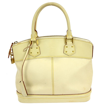 Louis Vuitton Suhali Lockit Handbag Leather, ECRU, LEATHER, Handbag