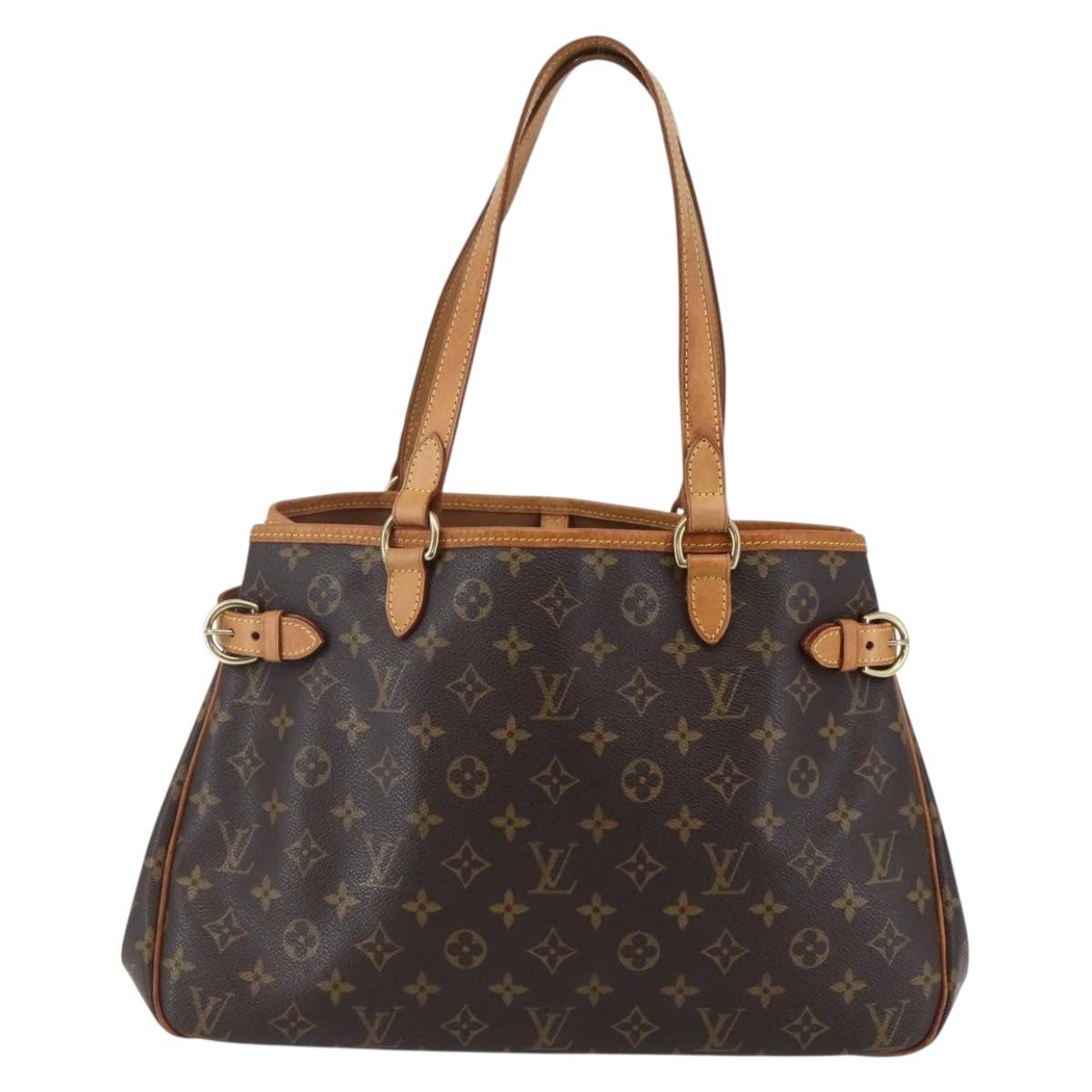 Louis Vuitton Batignolles Handbag Monogram Canvas, BROWN, CANVAS, Tote bag