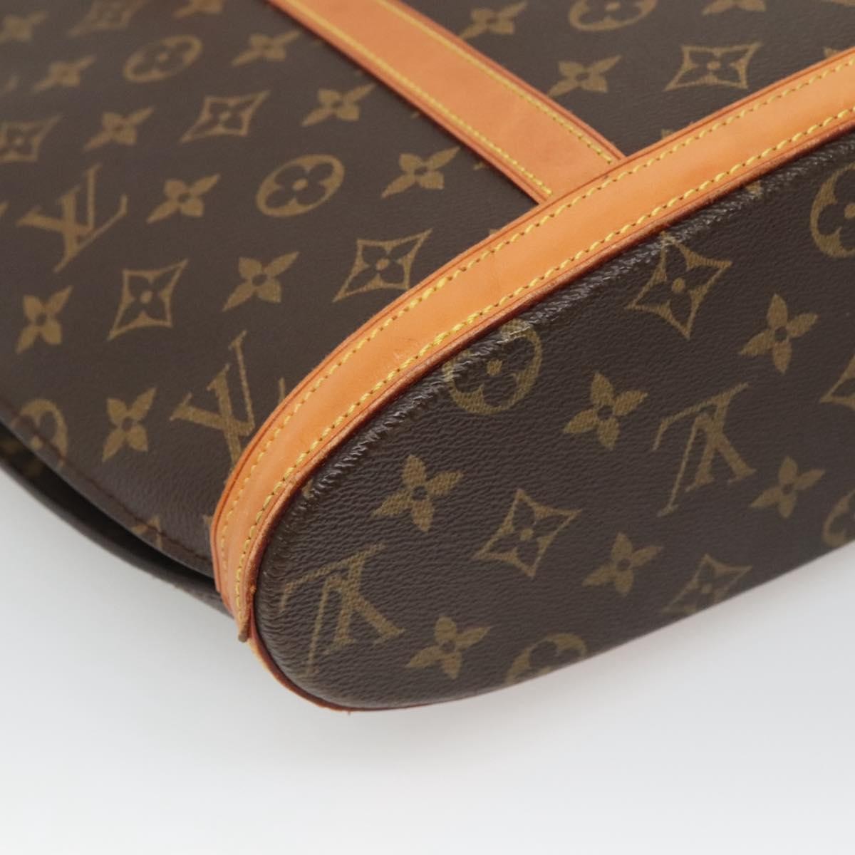 Louis Vuitton Babylone Handbag Monogram Canvas, BROWN, CANVAS, Tote bag