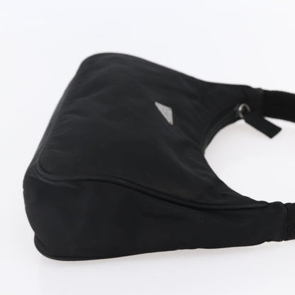 Prada Hobo Tessuto, BLACK, NYLON, Handbag