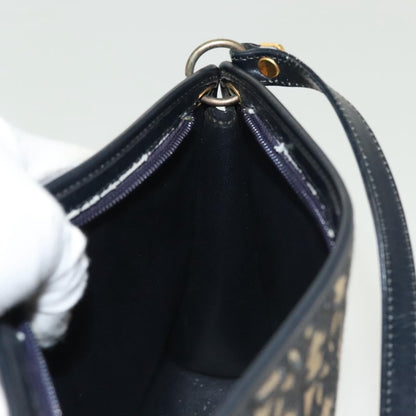 Christian Dior wristlet zip dior Canvas, NAVY, CANVAS, Shoulder bag