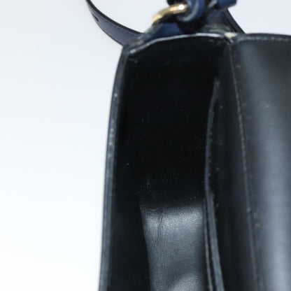 Salvatore Ferragamo Tassel Gancini Lock Flap Shoulder Bag Leather, NAVY, LEATHER, Shoulder bag