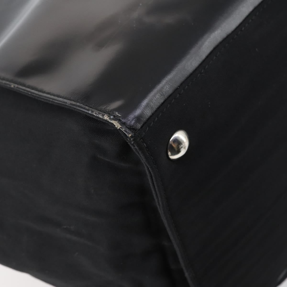 Gucci Travel Boston Bag Leather with Nylon, BLACK, LEATHER, Travel bag