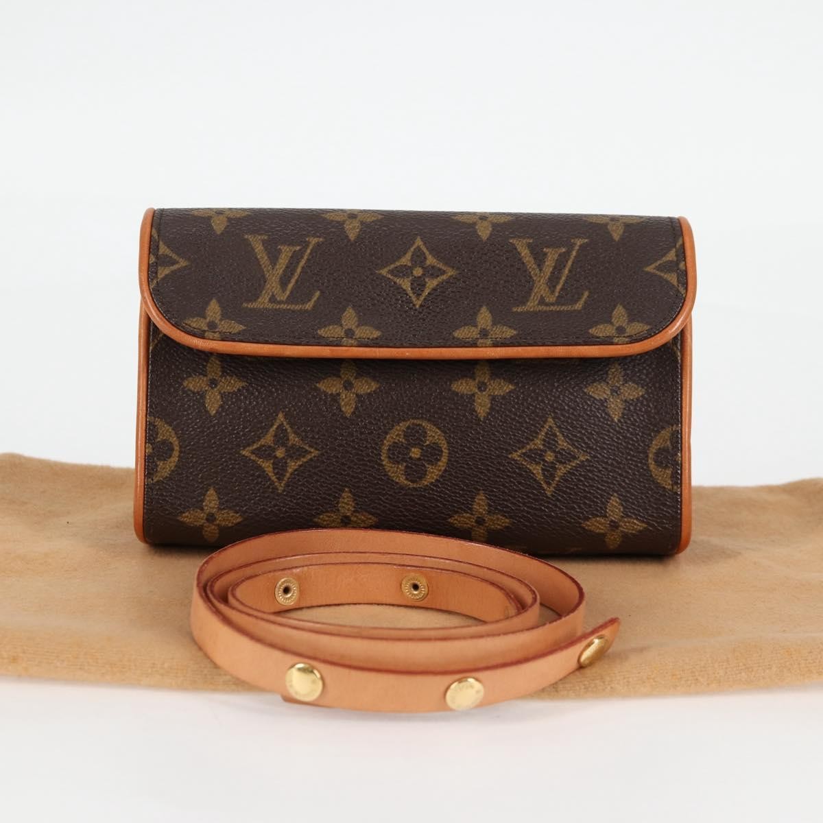 Louis Vuitton Florentine Waist Bag Monogram Canvas, Brown, Canvas, Clutch