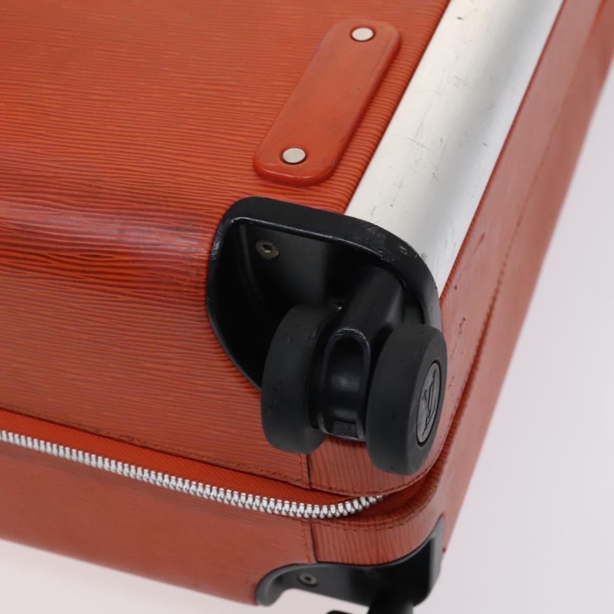 Louis Vuitton Horizon Luggage Epi Leather, ORANGE, LEATHER, Travel bag