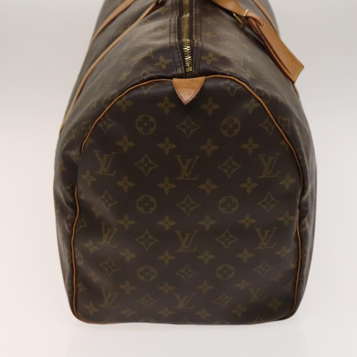 Louis Vuitton Keepall Bag Monogram Canvas, BROWN, CANVAS, Travel bag