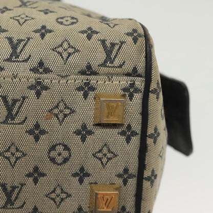 Louis Vuitton Josephine Handbag Mini Lin, BLUE, CANVAS, Handbag