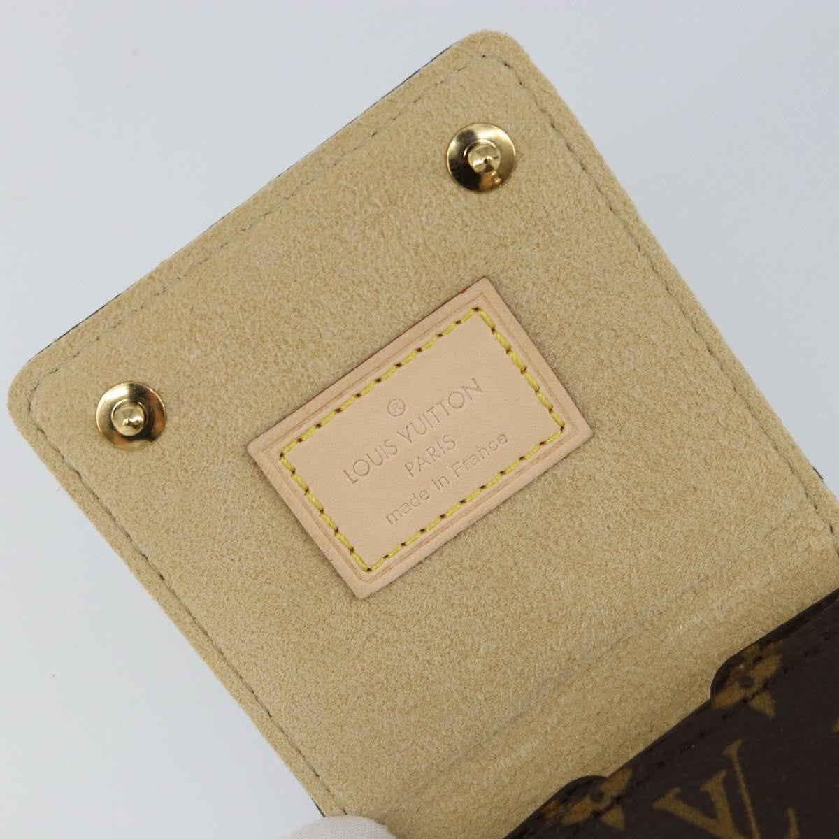 Louis Vuitton CASE JEWELRY BOX Canvas, BROWN, CANVAS, Wallets