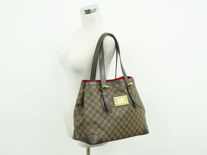 Louis Vuitton Hampstead Handbag Damier, Brown, Canvas, Shoulder Bag