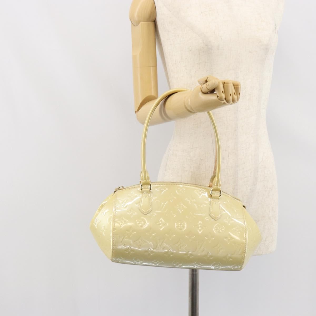 Louis Vuitton Sherwood Handbag Monogram Vernis, BEIGE, PATENT_LEATHER, Handbag