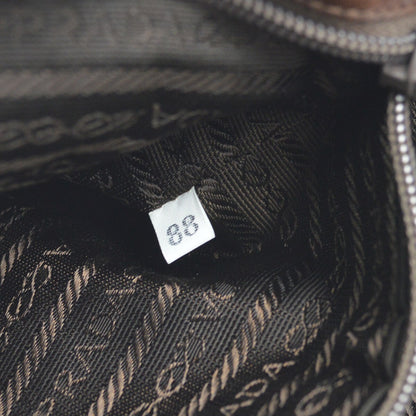 Prada Vintage Tote Leather, BROWN, LEATHER, Tote bag