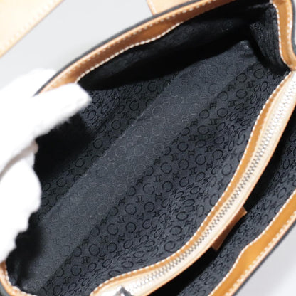 Celine Vintage Macadam Handbag Canvas, BLACK, CANVAS, Handbag