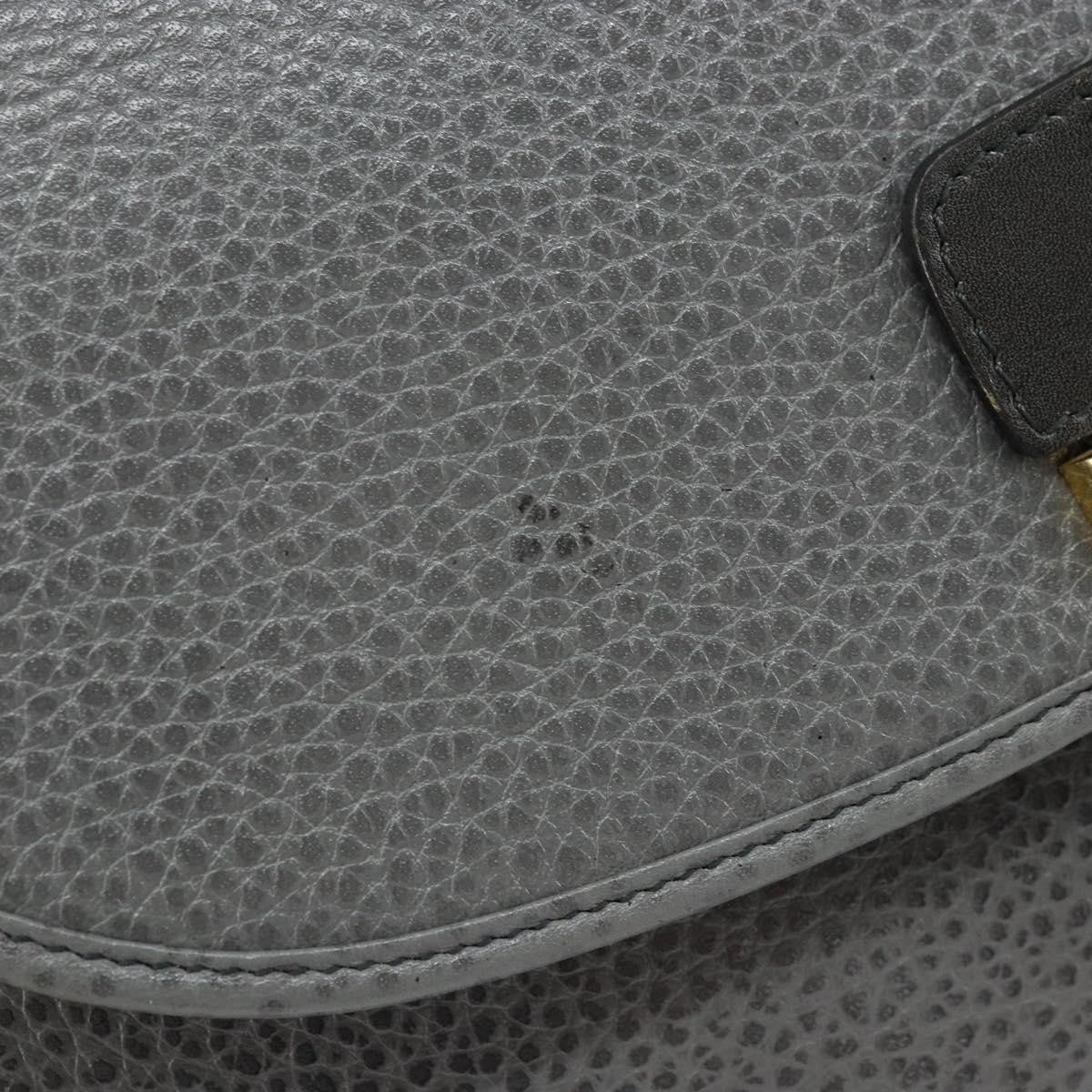 Christian Dior CD Shoulder bag Leather, GRAY, LEATHER, Shoulder bag
