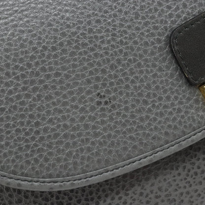 Christian Dior CD Shoulder bag Leather, GRAY, LEATHER, Shoulder bag