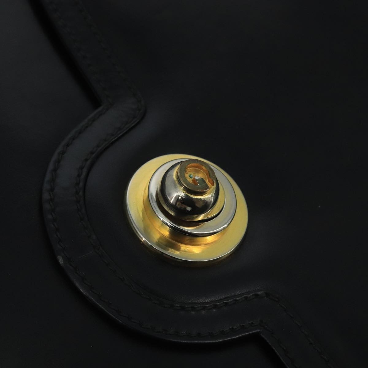 Gucci Vintage Shoulder Bag Leather, BLACK, LEATHER, Shoulder bag