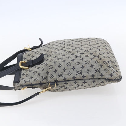 Louis Vuitton Francoise handbag Mini lin, BLUE, CANVAS, Tote bag