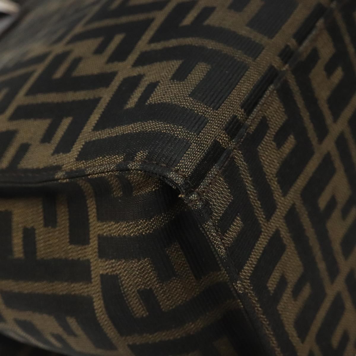 Fendi Zucca Tote bag FF motif, BLACK, CANVAS, Tote bag