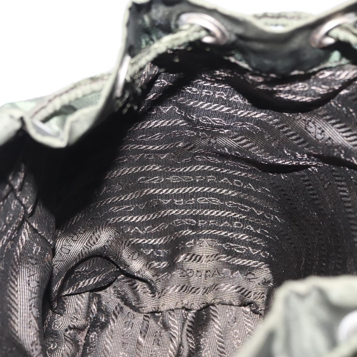Prada Front Pocket Backpack Tessuto, Khaki, Nylon, Backpack