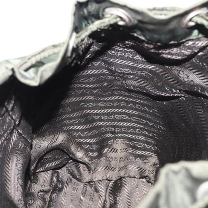 Prada Front Pocket Backpack Tessuto, Khaki, Nylon, Backpack