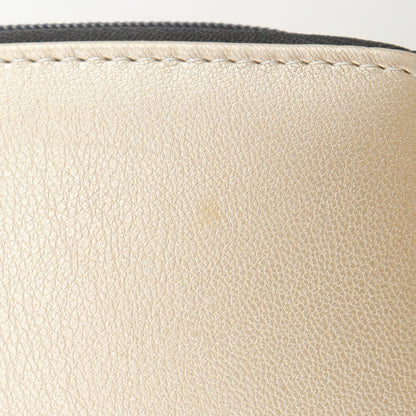 Chanel Sabri Mage Pouch Leather, GOLD, LEATHER, Clutche & pouche