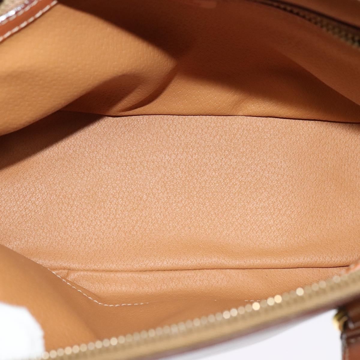 Celine Vintage Macadam Handbag Canvas, Beige, Canvas, Handbag