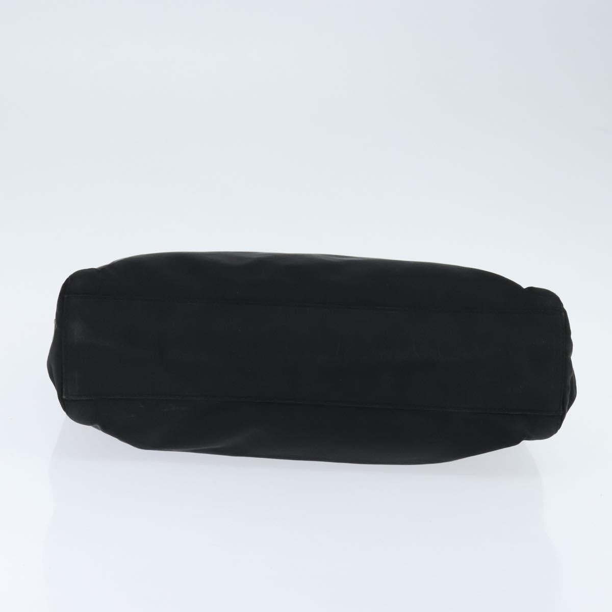 Prada Resin Handle Tote Tessuto, Black, Nylon, Tote Bag
