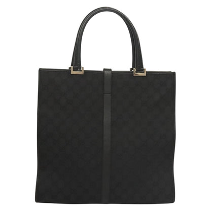 "Gucci Vintage Jackie Tote Canvas, Leather", BLACK, CANVAS, Tote bag