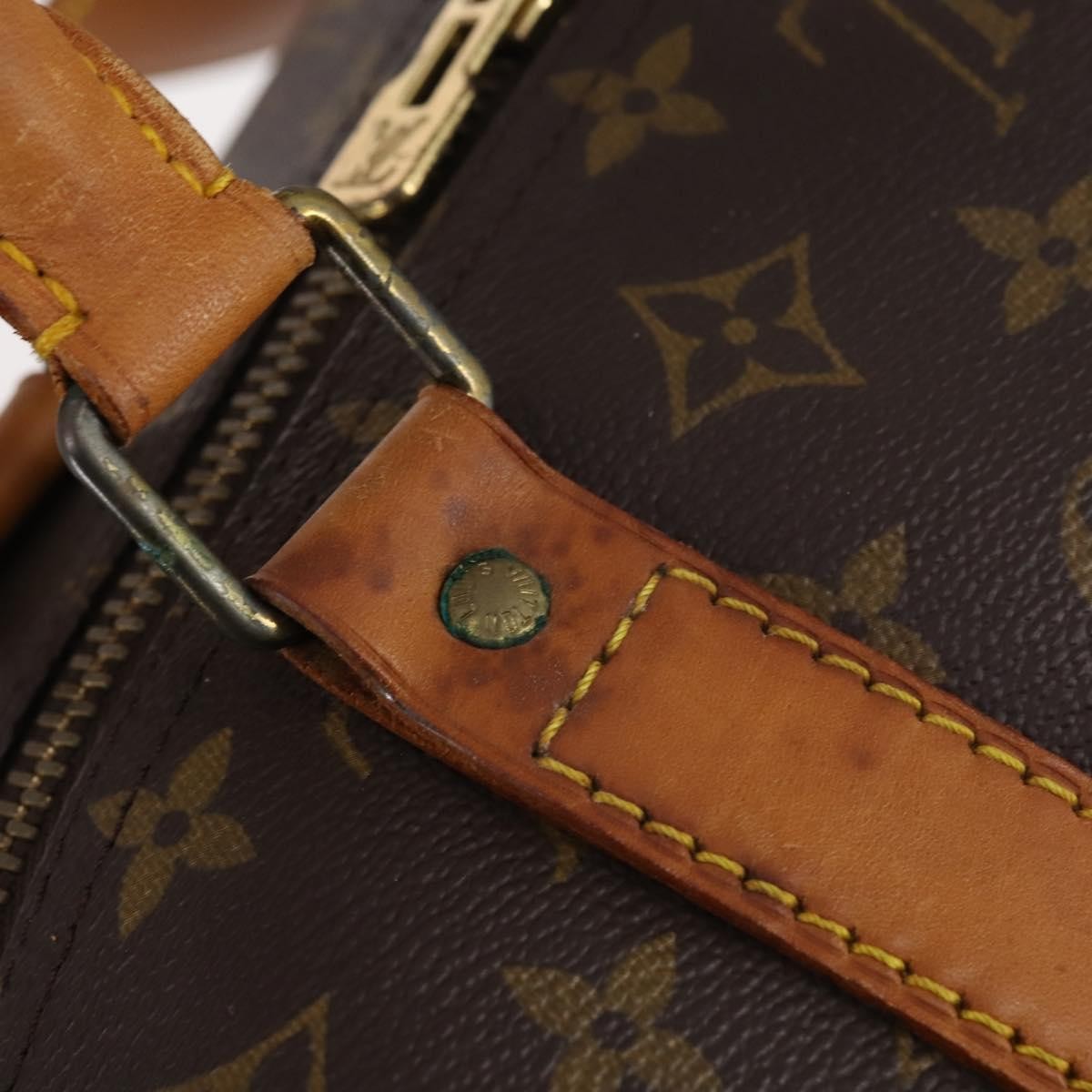 Louis Vuitton Keepall Bag Monogram Canvas, BROWN, CANVAS, Travel bag
