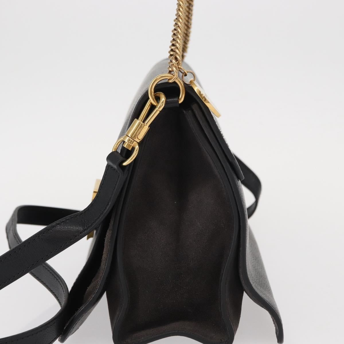 Givenchy GV3 Flap Bag Leather, BLACK, LEATHER, Shoulder bag