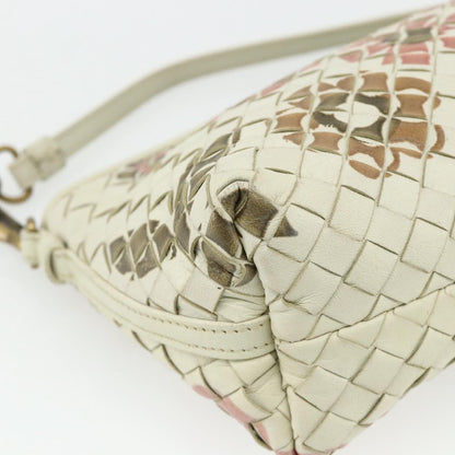 Bottega Veneta Intrecciato Clutch bag Leather, White, Leather, Clutch
